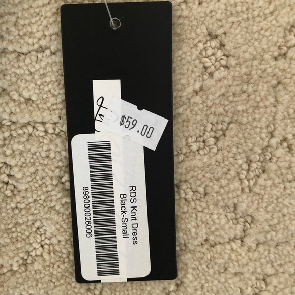 Turtleneck sleeveless knit black dress size small - Picture 4 of 4